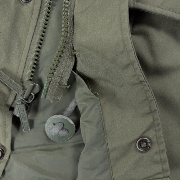 VTG Trophy Club Womens Hunting Jacket Green Sz XL Barn Flannel Lined Cargo Coat - Picture 6 of 11